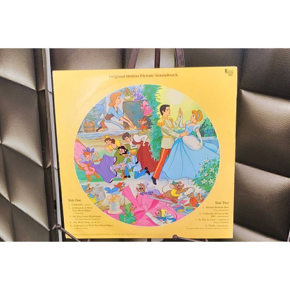 Vintage Walt Disney picture disc Cinderella